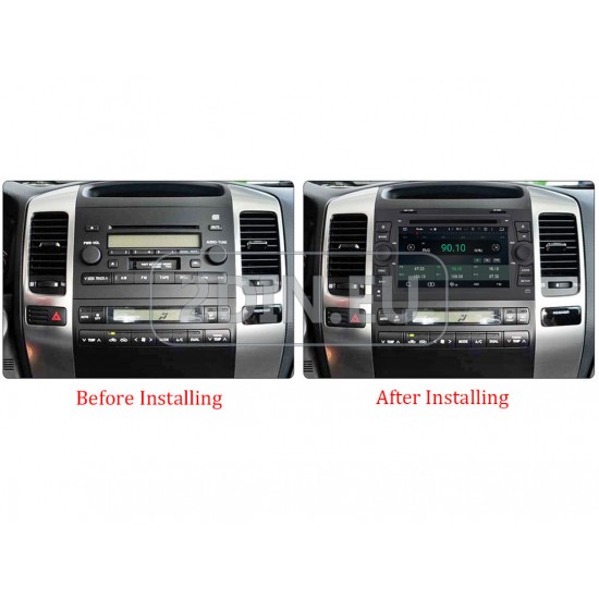 TOYOTA Land Cruiser Prado 120 - МУЛТИМЕДИЯ / Навигация android 16 DVD + DSP